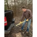 Universal Vehicle Recovering Tow Ring Loop Eye Fits 2 In Hitch Receiver 360 Degree Rotation 180 Degree Pivot Off-Road Only