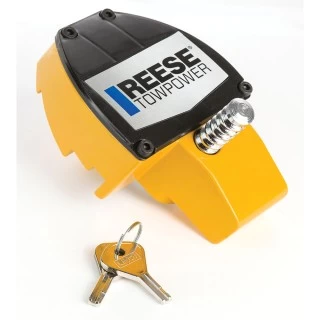 Reese Universal Pick Proof Key Adjustable Trailer Tow Hitch Coupler Tongue Lock Fits 1-7/8 In 2 In and 2-5/16 In. Ball Couplers