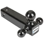 7068800 Reese Towpower Tri-Ball Trailer Hitch Ball Mount 14000 lbs. Capacity Heavy Duty Fits 2-1/2 inch Receiver Black Reese Triple Ball OEM Black Carbon Forged Trailer Hitch Ball Mount Fits 2-1/2" Tow Receiver 8-1/2" Long Shank