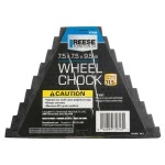 7074300 Reese Trailer Wheel Chock w/ Handle Reduces Trailer Roll Fits Most Trailer Wheels up to 31.5" Reese Trailer Wheel Chock w/ Handle Reduces Trailer Roll Fits Most Trailer Wheels up to 31.5"
