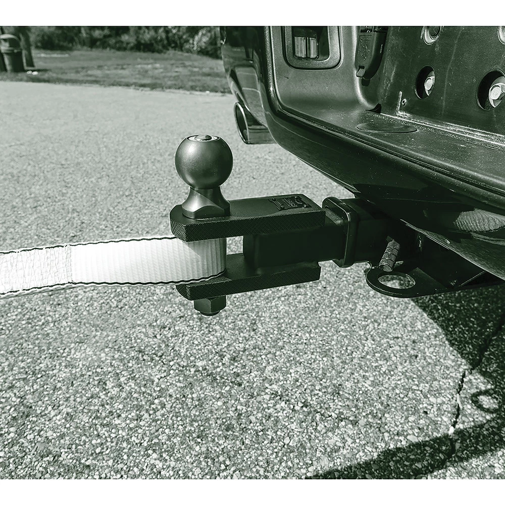 Reese 7,500 lbs Tactical Trailer Hitch Clevis and Ball Utility Mount Fits 2" Tow Receiver 5/8" Pin Matte Black and Pewter Finish