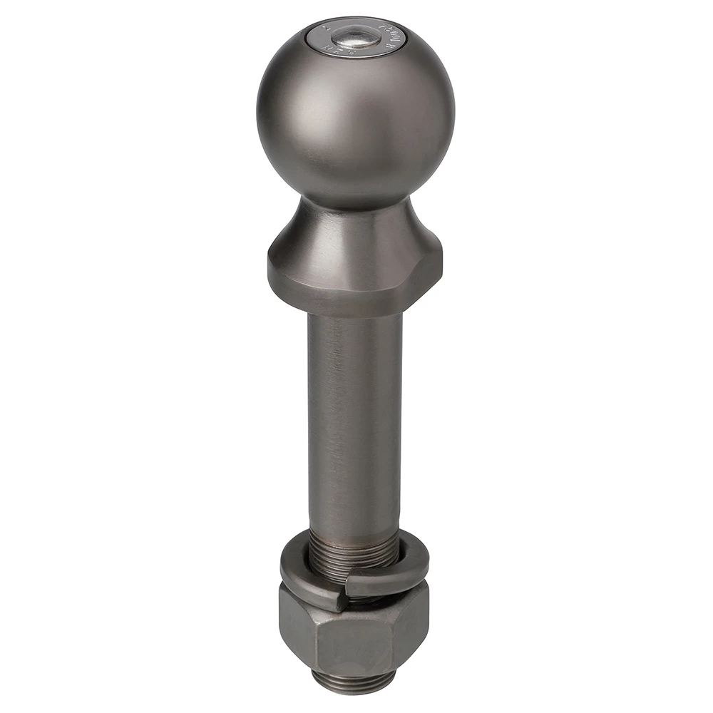 7090000 Reese Tactical Trailer Hitch Ball 2 inch Diameter 7500 lbs. Capacity Pewter Reese 2" 7,500 lbs Tactical Trailer Hitch Tow Ball w/ Clevis 1" Shank Diameter x 5" Shank Length