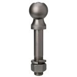 7090000 Reese Tactical Trailer Hitch Ball 2 inch Diameter 7500 lbs. Capacity Pewter Reese 2" 7,500 lbs Tactical Trailer Hitch Tow Ball w/ Clevis 1" Shank Diameter x 5" Shank Length