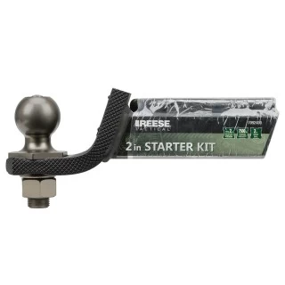 7092400 Reese Interlock Tactical Trailer Hitch Ball Mount Starter Kit 6000 lbs. Capacity Fits 2 inch Receiver 2 inch Drop Matte Black Reese Tactical Interlock Class 3 Trailer Tow Starter Kit 2" Drop 3/4 Inch Rise 2" Towing Ball 6,000 Lbs Fits 2" Hitch Opening
