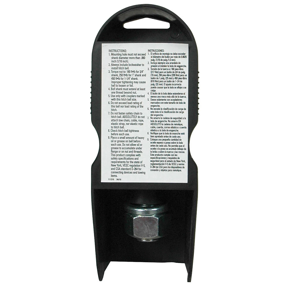 Reese 2" 3,500 lbs InterLock Trailer Hitch Tow Ball 3/4" Shank Diameter x 1-1/2" Shank Length Chrome Packaged