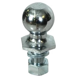 Reese 2-5/16" 6,000 lbs InterLock Trailer Hitch Tow Ball 1" Shank Diameter x 2-1/8" Shank Length Chrome Packaged