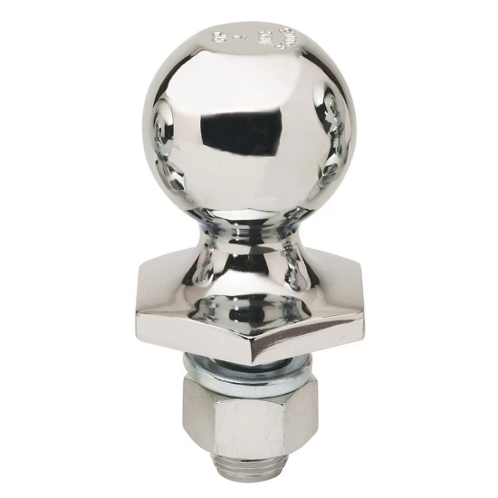 72843 Reese Towpower Interlock Trailer Hitch Ball 2 inch Diameter 6000 lbs. Capacity Stainless Steel Reese 2" 6,000 lbs Stainless Steel InterLock Trailer Hitch Tow Ball 1" Shank Diameter x 2" Shank Length Packaged
