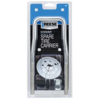 Reese Economy Trailer Spare Tire Carrier Mount Rack Heavy Duty Zinc Plated Fits 8" 9" 12" 13" 14" and 15" Wheels w/ 4 or 5 Lugs