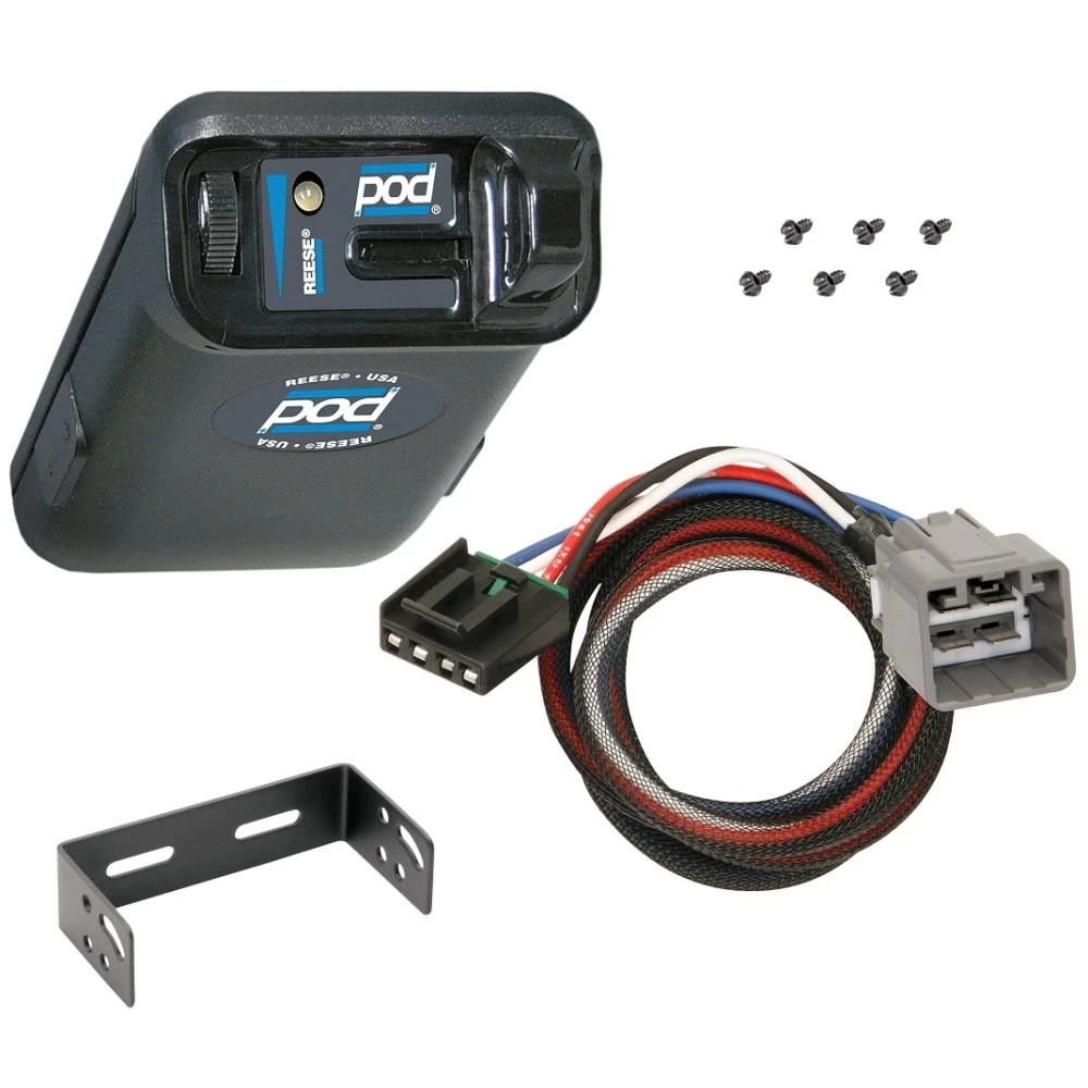 Trailer Brake Control for 14-23 Jeep Cherokee w/ Plug Play Wiring Adapter Eletric Trailer Brakes Module Box Controller Pro Series POD