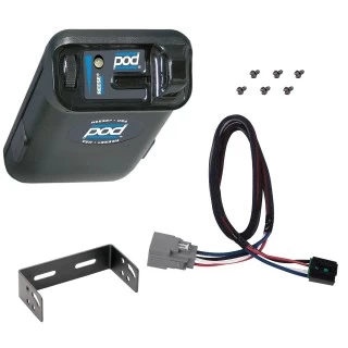Trailer Brake Control For 20-25 Jeep Gladiator 18-25 Wrangler JL w/ Plug Play Wiring Adapter Electric Trailer Brakes Module Box Controller Pro Series POD