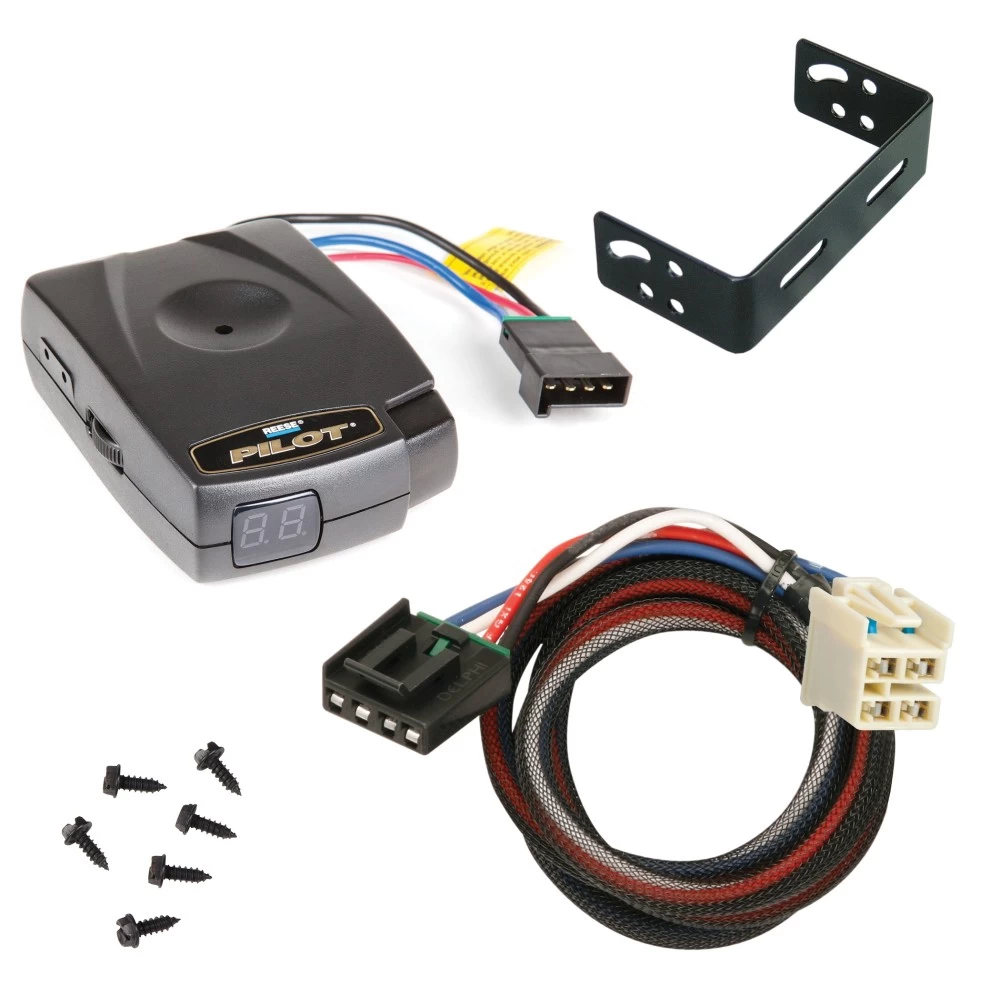 Reese Pilot Trailer Brake Control for 14-18 Chevy Silverado GMC Sierra 1500 2019 LD Legacy Electric Trailer Brakes Module Box Controller 1-3 Axle