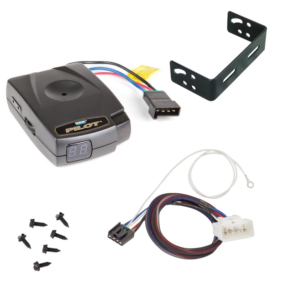 Reese Pilot Trailer Brake Control For 15-17 Toyota Tundra 16-23 Tacoma Electric Trailer Brakes Module Box Controller 1-3 Axle