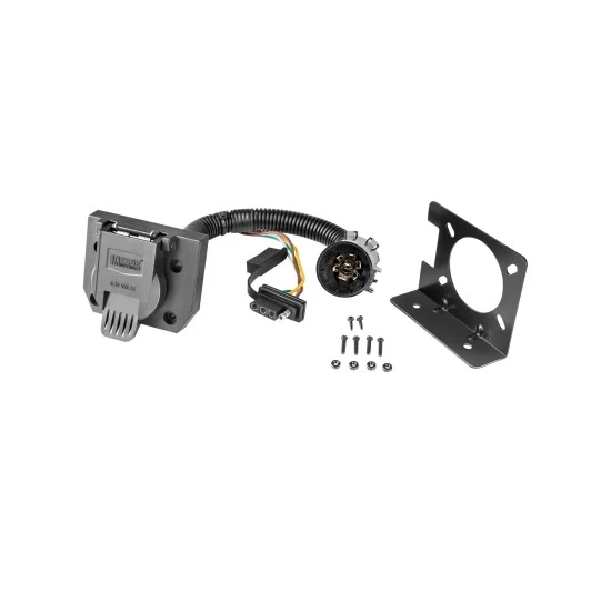 Custom Fit Trailer Hitch7-Way Wiring Harness (Plug & Play)5" Drop Ball Mount 2-5/16" and 2" Chrome Ball Dogbone Style Towing Lock Installation Hardware Installation Instructions 45516 74682 45123 63836 63830 63252 Draw-Tite Trailer To Class 5 Trailer Tow Hitch For 02-17 F-350 F-450 F-550 Super Duty Cab & Chassis w/ 7-Way Wiring 2-5/16" and 2" Balls 5" Drop Mount and Towing Lock