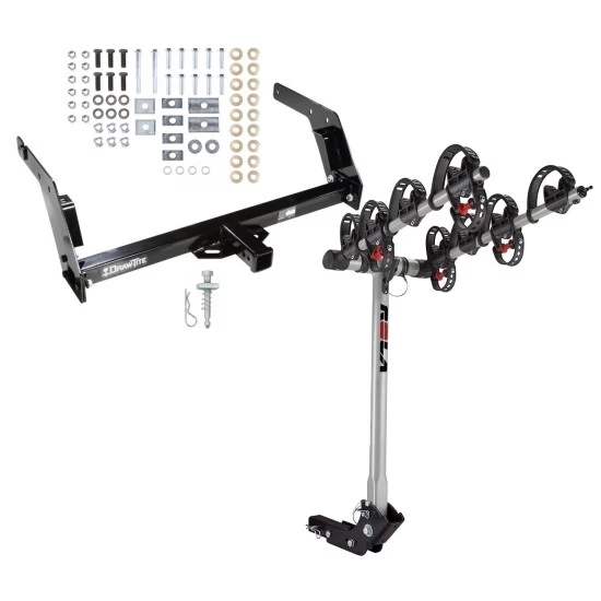 Trailer Tow Hitch For 84-95 Toyota Pickup Except T-100 w/ 4 Bike Carrier Rack