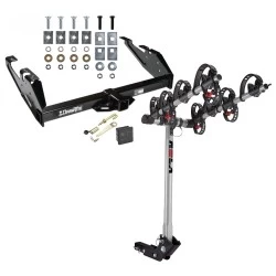 Trailer Tow Hitch For 88-00 Chevy GMC C/K Pickup Standard or Step Bumper 4 Bike Rack w/ Hitch Lock and Cover