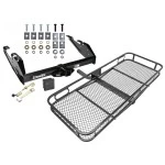 Trailer Tow Hitch For 88-00 Chevy GMC C/K Pickup Standard or Step Bumper Basket Cargo Carrier Platform Hitch Lock and Cover