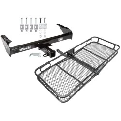 Trailer Tow Hitch For 63-91 Chevy GMC C/K 63-74 Ford F-100 F-250 F-350 69-75 International Basket Cargo Carrier Platform w/ Hitch Pin