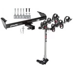 Trailer Tow Hitch For 73-96 Ford F-Series Bronco 1997 Heavy Duty 68-93 Dodge Ram 97-04 Dakota w/ 4 Bike Carrier Rack