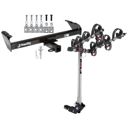 Trailer Tow Hitch For 73-96 Ford F-Series Bronco 1997 Heavy Duty 68-93 Dodge Ram 97-04 Dakota w/ 4 Bike Carrier Rack