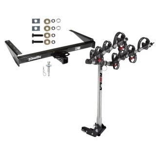 Trailer Tow Hitch For 93-98 Jeep Grand Cherokee ZJ Wagoneer w/ 4 Bike Carrier Rack