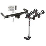 Trailer Tow Hitch For 84-90 Jeep Wagoneer 84-01 Cherokee w/ 4 Bike Carrier Rack