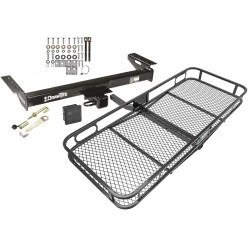 Trailer Tow Hitch For 84-90 Jeep Wagoneer 84-01 Cherokee Basket Cargo Carrier Platform Hitch Lock and Cover