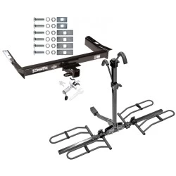 Trailer Tow Hitch For 95-03 Ford Windstar Platform Style 2 Bike Rack w/ Anti Rattle Hitch Lock