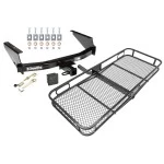 Trailer Tow Hitch For 97-03 Ford F-150 2004 Heritage 97-99 F-250 Light Duty Basket Cargo Carrier Platform Hitch Lock and Cover