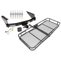Trailer Tow Hitch For 97-03 Ford F-150 2004 Heritage 97-99 F-250 Light Duty Basket Cargo Carrier Platform Hitch Lock and Cover