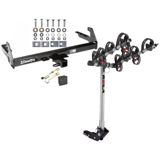 Trailer Tow Hitch For 87-04 Dodge Dakota All Models 4 Bike Rack w/ Hitch Lock and Cover