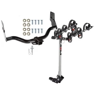 Trailer Tow Hitch For 96-04 Nissan Pathfinder 97-03 INFINITI QX4 w/ 4 Bike Carrier Rack