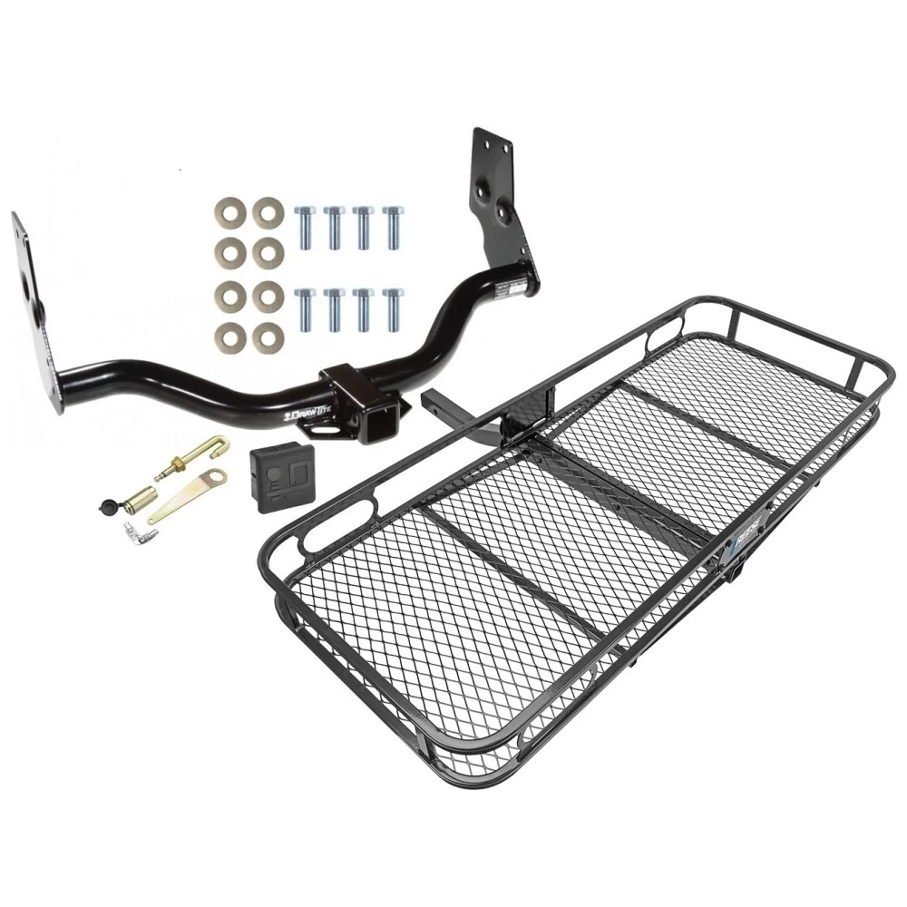 Trailer Tow Hitch For 96-04 Nissan Pathfinder 97-03 INFINITI QX4 Basket Cargo Carrier Platform Hitch Lock and Cover
