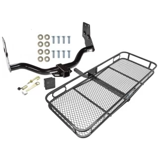 Trailer Tow Hitch For 96-04 Nissan Pathfinder 97-03 INFINITI QX4 Basket Cargo Carrier Platform Hitch Lock and Cover