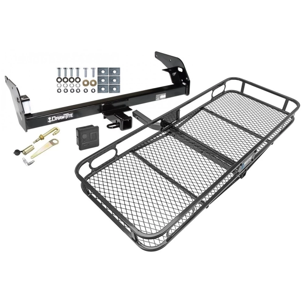 Trailer Tow Hitch For 95-04 Toyota Tacoma All Models Basket Cargo Carrier Platform Hitch Lock and Cover