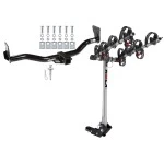 Trailer Tow Hitch For 95-05 Chevy Blazer 95-04 GMC Jimmy 96-04 Bravada w/ 4 Bike Carrier Rack