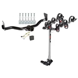 Trailer Tow Hitch For 95-05 Chevy Blazer 95-04 GMC Jimmy 96-04 Bravada w/ 4 Bike Carrier Rack