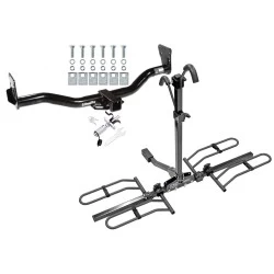 Trailer Tow Hitch For 95-05 Chevy Blazer 95-04 GMC Jimmy 96-04 Bravada Platform Style 2 Bike Rack w/ Anti Rattle Hitch Lock