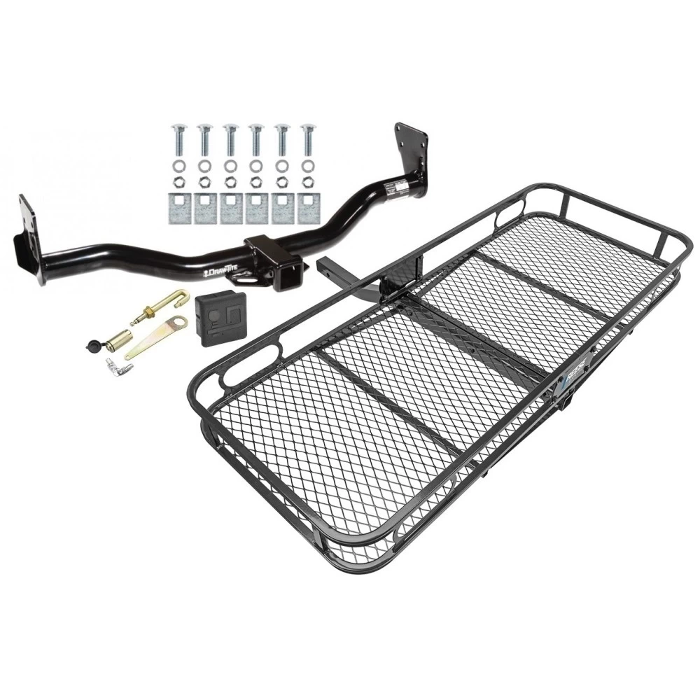 Trailer Tow Hitch For 95-05 Chevy Blazer 95-04 GMC Jimmy 96-04 Bravada Basket Cargo Carrier Platform Hitch Lock and Cover