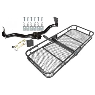 Trailer Tow Hitch For 95-05 Chevy Blazer 95-04 GMC Jimmy 96-04 Bravada Basket Cargo Carrier Platform Hitch Lock and Cover