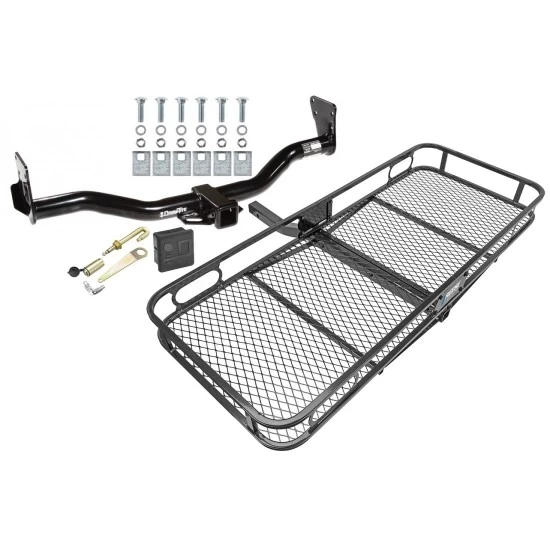Trailer Tow Hitch For 95-05 Chevy Blazer 95-04 GMC Jimmy 96-04 Bravada Basket Cargo Carrier Platform Hitch Lock and Cover