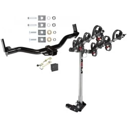 Trailer Tow Hitch For 91-03 Ford Explorer 2001 4-Door Only 91-94 Navajo 97-01 Mountaineer 4 Bike Rack w/ Hitch Lock and Cover