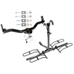 Trailer Tow Hitch For 91-03 Ford Explorer 2001 4-Door Only 91-94 Navajo 97-01 Mountaineer Platform Style 2 Bike Rack w/ Anti Rattle Hitch Lock