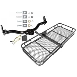 Trailer Tow Hitch For 91-03 Ford Explorer 2001 4-Door Only 91-94 Navajo 97-01 Mountaineer Basket Cargo Carrier Platform Hitch Lock and Cover