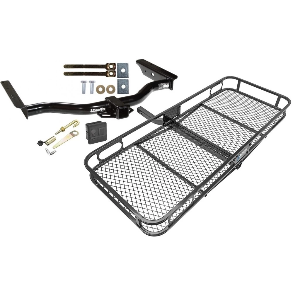 Trailer Tow Hitch For 96-02 Toyota 4Runner All Models Basket Cargo Carrier Platform Hitch Lock and Cover