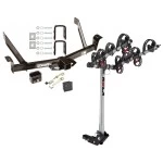 Trailer Tow Hitch For 91-03 Ford Explorer 2001 4-Door Only 91-94 Navajo 97-01 Mountaineer 4 Bike Rack w/ Hitch Lock and Cover