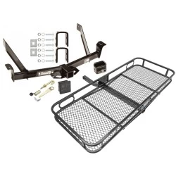Trailer Tow Hitch For 91-03 Ford Explorer 2001 4-Door Only 91-94 Navajo 97-01 Mountaineer Basket Cargo Carrier Platform Hitch Lock and Cover