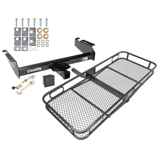 Trailer Tow Hitch For 94-02 Dodge Ram 2500 3500 94-01 1500 Basket Cargo Carrier Platform Hitch Lock and Cover