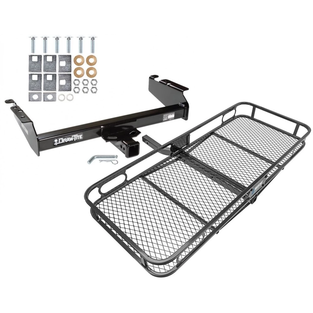 Trailer Tow Hitch For 94-02 Dodge Ram 2500 3500 94-01 1500 Basket Cargo Carrier Platform w/ Hitch Pin