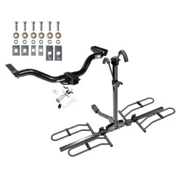 Trailer Tow Hitch For 00-04 Nissan Xterra All Models Platform Style 2 Bike Rack w/ Anti Rattle Hitch Lock