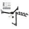 Trailer Tow Hitch w/ 4 Bike Rack For 01-05 Ford Explorer Sport Trac All Models tilt away adult or child arms fold down carrier w/ Lock and Cover